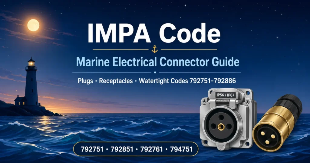 IMPA code marine electrical connector