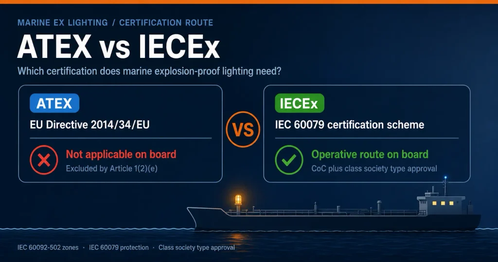 ATEX vs IECEx 5 Marine Lighting Rules You Must Know