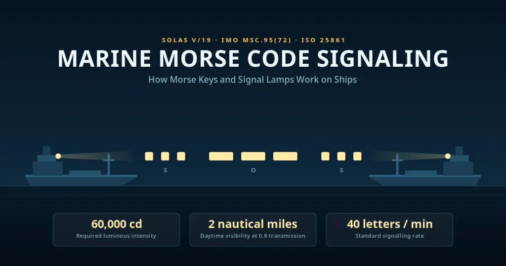 Marine Morse Code Signaling