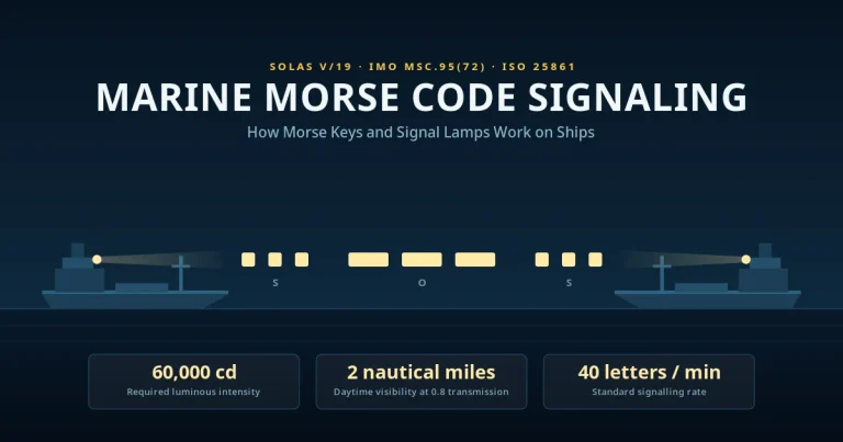 Marine Morse Code Signaling